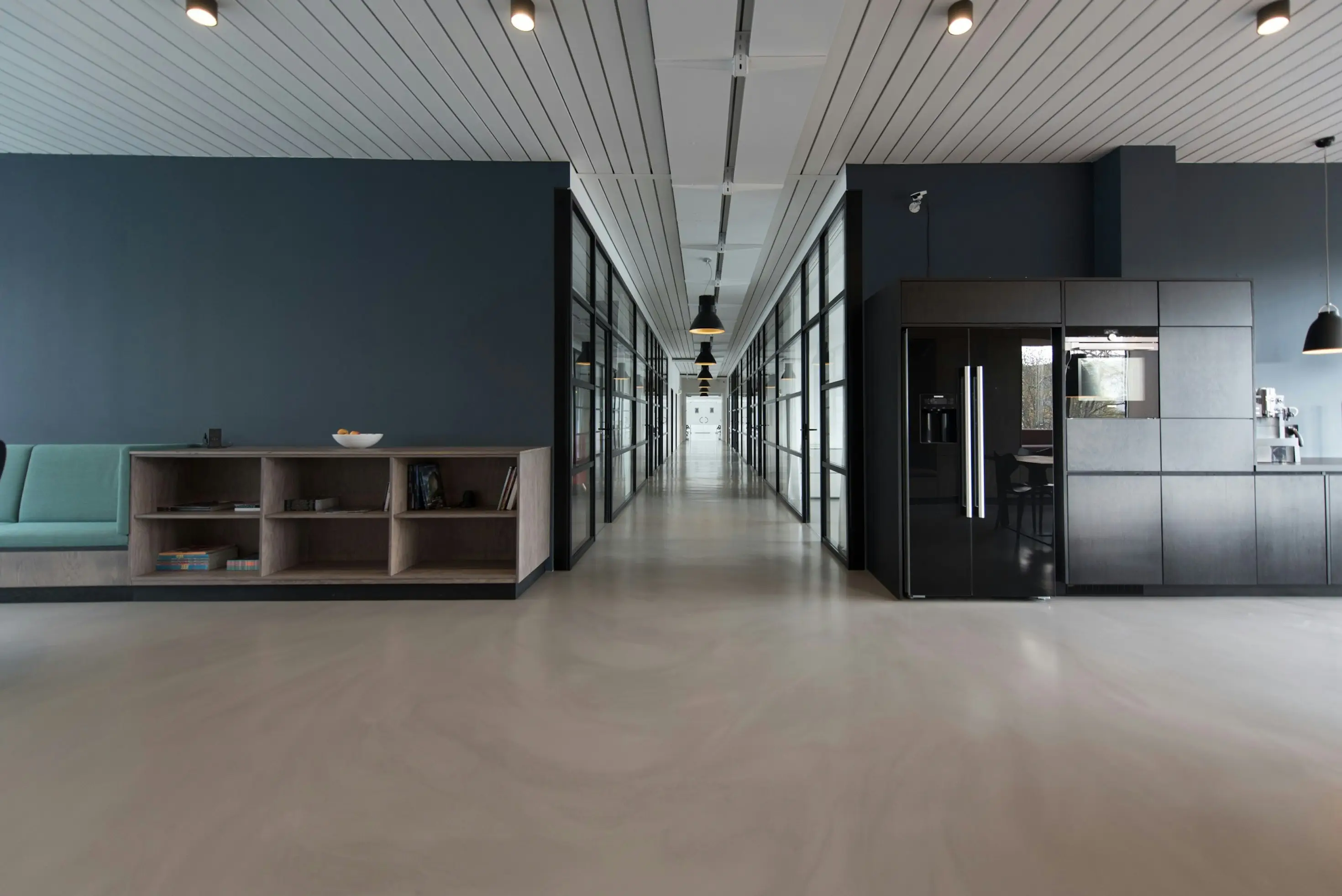 Procedo open-plan office showcasing collaborative tech startup environment