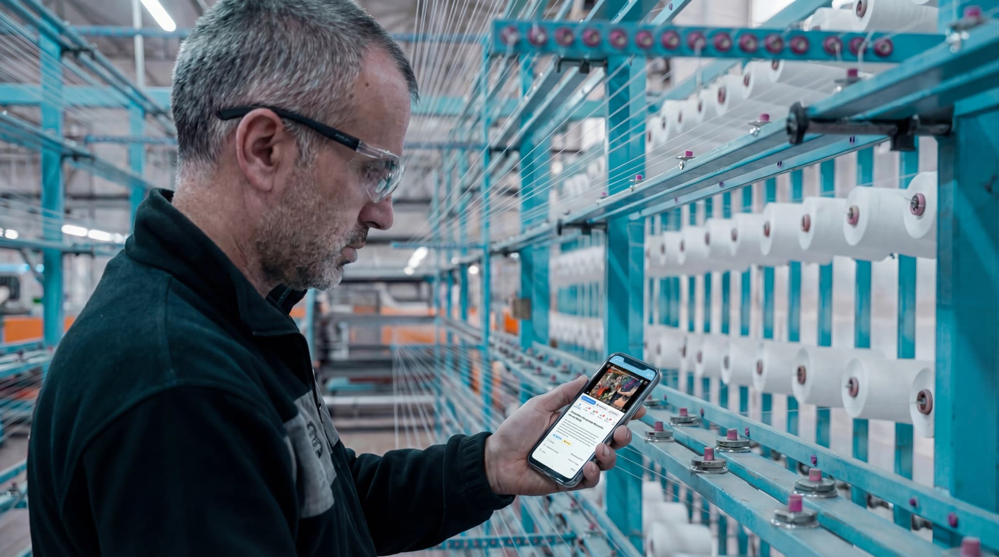 Advanced industrial robotics and automation systems in a modern manufacturing environment